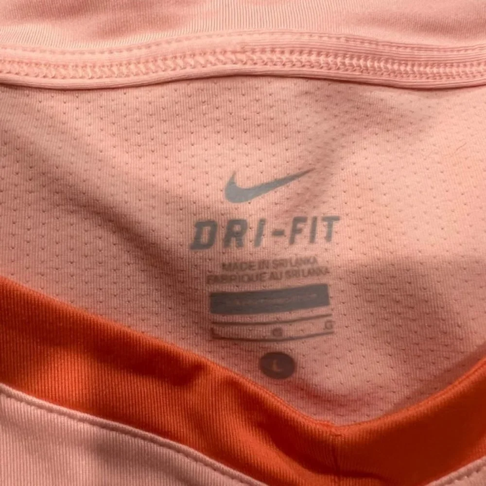 Nike Dri-Fit Pink & Peach Spaghetti Strap Top Size Large
